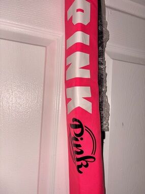 PINK Victoria's Secret Hot Pink Cooler Sleeve with Black Accent